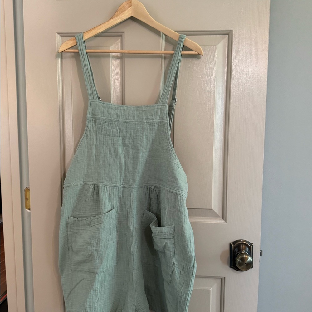 Pink Lily Sage Green Jumpsuit